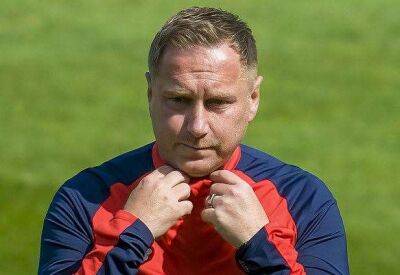 Ebbsfleet United manager Dennis Kutrieb reacts to 2-0 home defeat against Eastbourne Borough in National League South