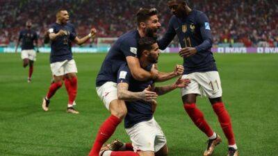 France ends Morocco's dream run to reach men's World Cup final