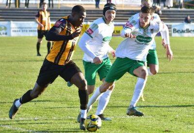 Folkestone Invicta striker Ade Yusuff in the Isthmian League Golden Boot race but joint-head coach Roland Edge thinks he could have even more goals this season