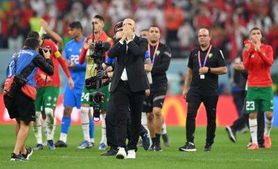 'We gave our all': Morocco coach hails players after World Cup semi-final heartache