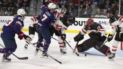 Hilary Knight - Sarah Nurse's late winner powers Canada past U.S. for 1st 2022-23 Rivalry Series win - cbc.ca - Usa - Canada -  Chicago - Los Angeles - county Campbell