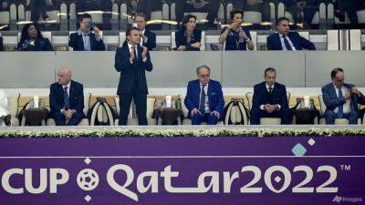 Les Bleus - Emmanuel Macron - Eric Cantona - Macron defends World Cup trip amid Qatar graft scandal - channelnewsasia.com - Russia - Qatar - France - Belgium - Argentina - Eu -  Doha - Morocco -  Brussels