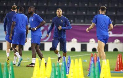 Entire France squad trains on eve of World Cup final despite virus
