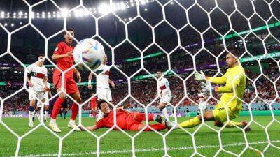South Korea and Portugal deadlocked at 1-1 by halftime