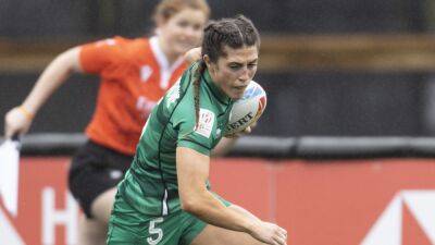 Eve Higgins shines as Ireland make Dubai 7s quarters - rte.ie - Spain - Usa - Japan - Ireland - Dubai - Fiji