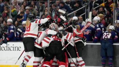 Sarah Fillier - Serdachny's OT winner leads Canada to 2nd straight victory over U.S. in Rivalry Series - cbc.ca - Usa - Canada - Los Angeles -  Los Angeles - state California -  Anaheim - county Kings