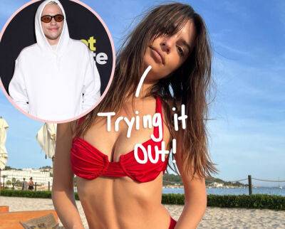 Emily Ratajkowski Joins Dating App After Pete Davidson Is Spotted Out With Co-Star -- And She Already Snagged Her First Match?? - perezhilton.com - New York - state California - county Davidson
