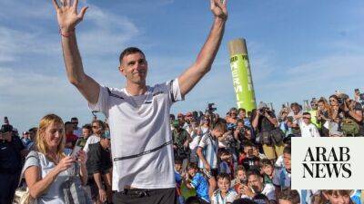 Emiliano Martinez - Amelie Oudea-Castera - Argentine goalie Martinez gets a hero’s welcome in his hometown - arabnews.com - Russia - Manchester - France - Ukraine - Brazil - Argentina -  Buenos Aires - Saudi Arabia -  Donetsk - Liverpool