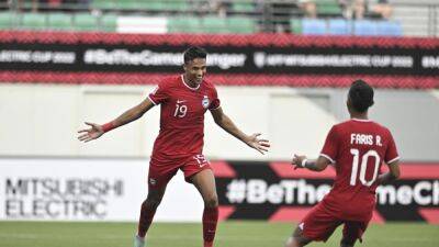 Singapore scores first win in AFF Mitsubishi Electric Cup, beating Myanmar 3-2