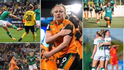 Megan Campbell - Vera Pauw - Abbie Larkin - International - Five moments that made Ireland's dream year - rte.ie - Russia - Sweden - Australia - Canada - Poland - Ireland - New Zealand - Nigeria - county Campbell