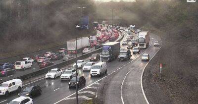 Heavy congestion and lane closed on M4 near Newport after crash - live updates