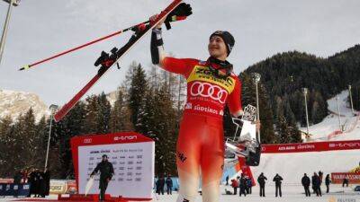 Matthias Mayer - Marco Odermatt - Aleksander Aamodt Kilde - Alpine skiing-Swiss Odermatt takes super-G win in Bormio - channelnewsasia.com - Switzerland - Italy - Norway - Austria