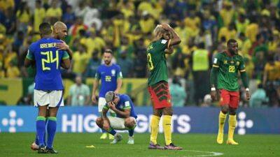Vincent Aboubakar - Bruno Guimaraes - Gabriel Martinelli - Cameroon beat Brazil 1-0 but bow out of World Cup - channelnewsasia.com - Qatar - Switzerland - Serbia - Brazil - Cameroon - South Korea