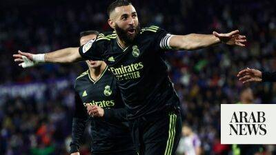 Benzema nets 2 as Madrid win 1st game after World Cup break