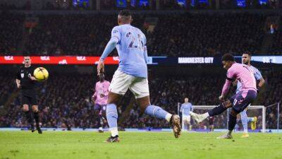 Manchester City held by battling Everton