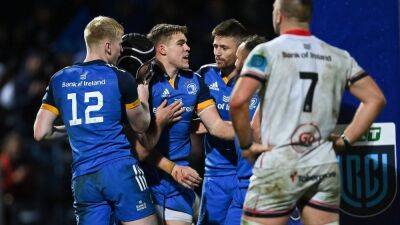 James Lowe - Stuart Maccloskey - James Hume - Leo Cullen - Nick Timoney - Garry Ringrose - Cian Healy - Tom Stewart - Leinster Rugby - Leinster defy red card in stunning comeback v Ulster - rte.ie