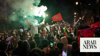 Moroccans celebrate historic World Cup win against Spain