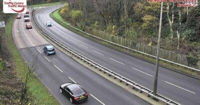 Live updates as traffic gridlocked in Caerphilly after crash