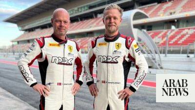 Iconic father-son racing duo, Jan and Kevin Magnussen, take to Yas Marina Circuit track for this weekend’s Gulf 12 Hours