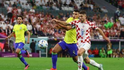Croatia and Brazil locked 0-0 at halftime in World Cup quarter-final