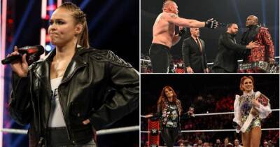 Royal Rumble - Bobby Lashley - Brock Lesnar - Becky Lynch - Ronda Rousey - Rey Mysterio - Rhea Ripley - WWE Raw results: Brock Lesnar added to title match as Ronda Rousey delays WrestleMania decision - givemesport.com