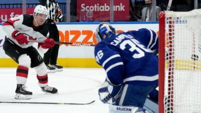 Star Game - Jack Campbell - Sheldon Keefe - Auston Matthews - Petr Mrazek - 'That's on us': Maple Leafs take blame as Campbell chased - tsn.ca - state New Jersey - county Campbell