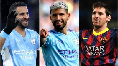 Riyad Mahrez follows in the footsteps of Sergio Aguero and Lionel Messi
