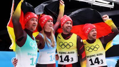 Winter Olympics 2022 - Germany complete luge sweep as Natalie Geisenberger wins sixth gold in thrilling relay