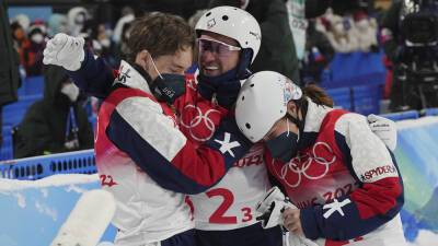 US beats out China to win mixed aerials Olympic debut - foxnews.com - Usa - China - Beijing - county Stone - county Ashley