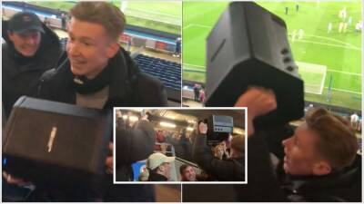 Nottingham Forest supporters sneak speaker into Ewood park and blast out ‘Just Can’t Get Enough’