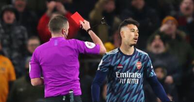 Michael Oliver - Gabriel Martinelli - Daniel Podence - Gabriel Martinelli's Arsenal red card against Wolves explained as past IFAB judgement backs up Michael Oliver - dailyrecord.co.uk - Britain - Hungary - Ireland