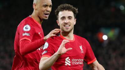 Diogo Jota double sees Liverpool past Leicester as Mohamed Salah returns from Africa Cup of Nations