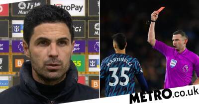 Mikel Arteta - Michael Oliver - Gabriel Martinelli - Gabriel Magalhaes - Daniel Podence - ‘I have run out of ideas!’ – Mikel Arteta speaks out on Arsenal’s indiscipline after win at Wolves - metro.co.uk