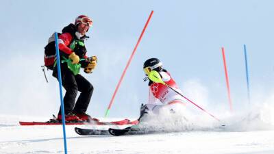 Bulgarian skier slams Olympics after run gets interrupted by course worker: 'Glad that I didn’t break my legs'