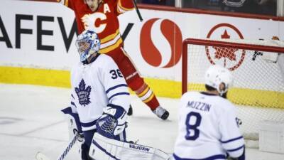 Jack Campbell - Elias Lindholm - Jacob Markstrom - Andrew Mangiapane - Morgan Rielly - Flames score four in second period to top Leafs - tsn.ca - New York -  Vancouver