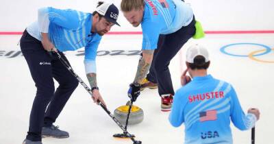 Olympics-Curling-Perfect Sweden top men's standings, stone cold U.S. edge Britain