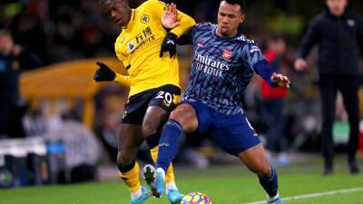 Bruno Lage - Mikel Arteta - Michael Oliver - Gabriel Martinelli - Wolves v Arsenal player ratings: Trincao 4, Podence 7; Gabriel 8, Lacazette 6 - thenationalnews.com - Brazil