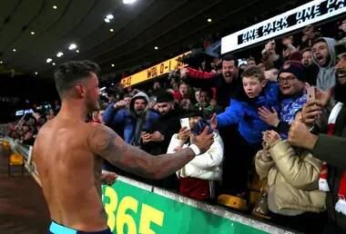 Bruno Lage - Alexandre Lacazette - Ruben Neves - Arsenal Mocked Over Celebrations Following Win Over Wolves - sportbible.com