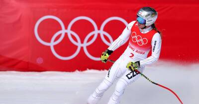 Ester Ledecka - Lara Gut-Behrami - Tired Ester Ledecka after 5th place in super G: 'I feel I was a little bit snowboarder' - olympics.com - Beijing - Czech Republic - county Park