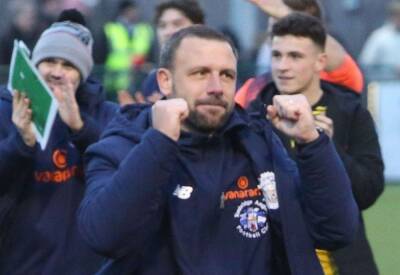 Neil Harris - Craig Tucker - Steve Mackimm - Tonbridge Angels manager Steve McKimm on their FA Trophy last-16 clash with Bromley - kentonline.co.uk