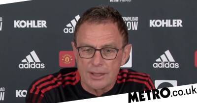 Ralf Rangnick responds to rumours Manchester United players are unhappy with his training methods