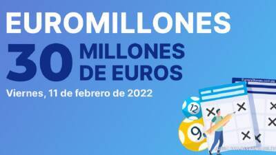 Euromillones: comprobar los resultados del sorteo de hoy, viernes 11 de febrero