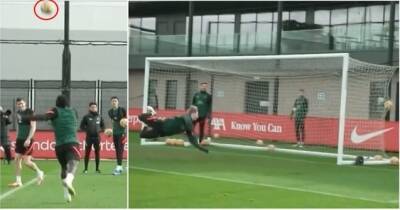 Liverpool's Sadio Mane drops outrageous first touch in return to training after AFCON win