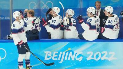 Team USA speeds to win over rival Canada in men's ice hockey preliminary round