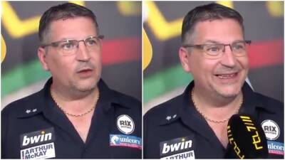 Gary Anderson's iconic darts interview after being accused of farting mid-game