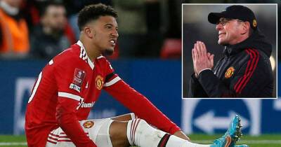 Ralf Rangnick - Jadon Sancho - Man United boss Ralf Rangnick wants more consistency from Jadon Sancho - msn.com - Manchester - Germany -  Sancho