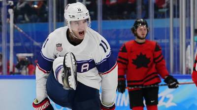 Young US hockey team beats Canada to start Olympics 2-0