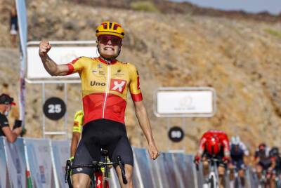 Mark Cavendish - Denmark’s Charmig wins to take Tour of Oman lead - arabnews.com - Denmark - Portugal - Czech Republic - Saudi Arabia - Oman