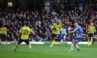 Adam Webster - Neal Maupay - Danny Welbeck - Roy Hodgson - Ismaila Sarr - Adam Lallana - Neal Maupay stunner inspires Brighton to victory against struggling Watford - theguardian.com