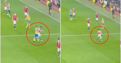 Man Utd's Bruno Fernandes appears to attempt to punch Southampton's James Ward-Prowse